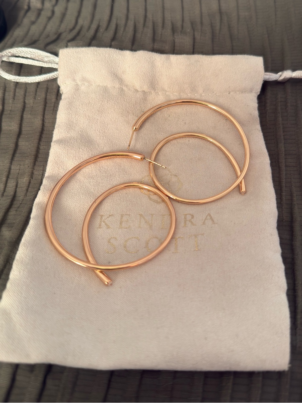 Kendra Scott Rose Gold Thin Hoop Earrings